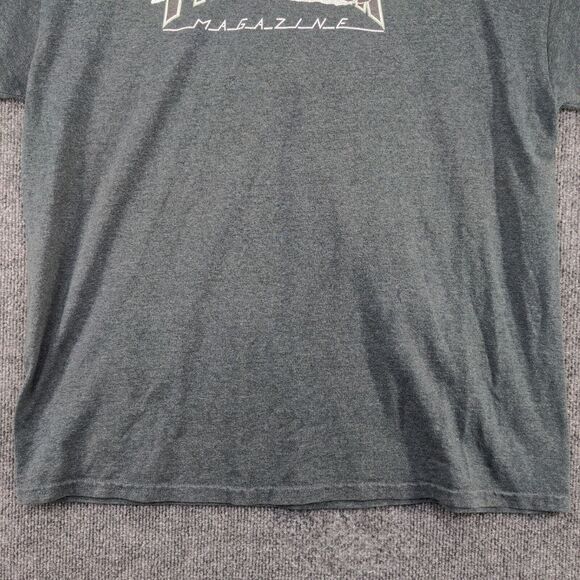 Thrasher Magazine Men's T-Shirt Short Sleeve L Green Gray Crew Neck Regular Fit - Picture 5 of 12